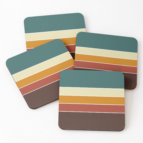 Item preview, Iconic 70s Nordic Vintage Retro Stripes in Fall Colors designed and sold by Deutschic.