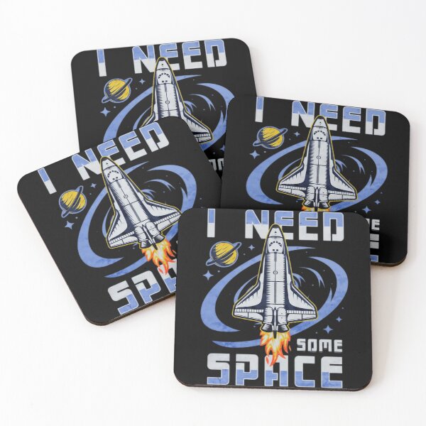 Artikelvorschau, ICH BRAUCHE ETWAS PLATZ NASA Logo Schwarz entworfen und verkauft von LuizSilva1983.