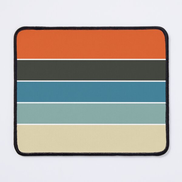 Item preview, Iconic 70s Dutch Vintage Retro Stripes in Blue and Orange designed and sold by Deutschic.