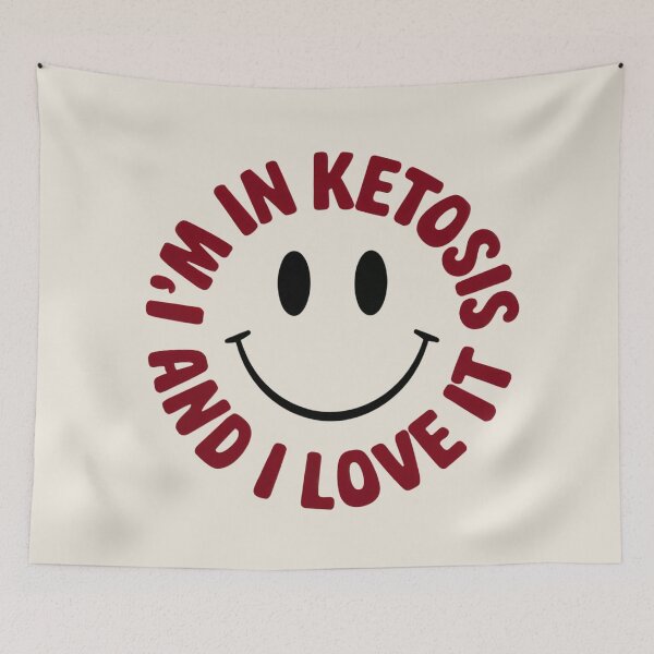 Item preview, Ketosis Lover Smiley Face for Keto Diet Enthusiasts designed and sold by Anniko Art Studio.