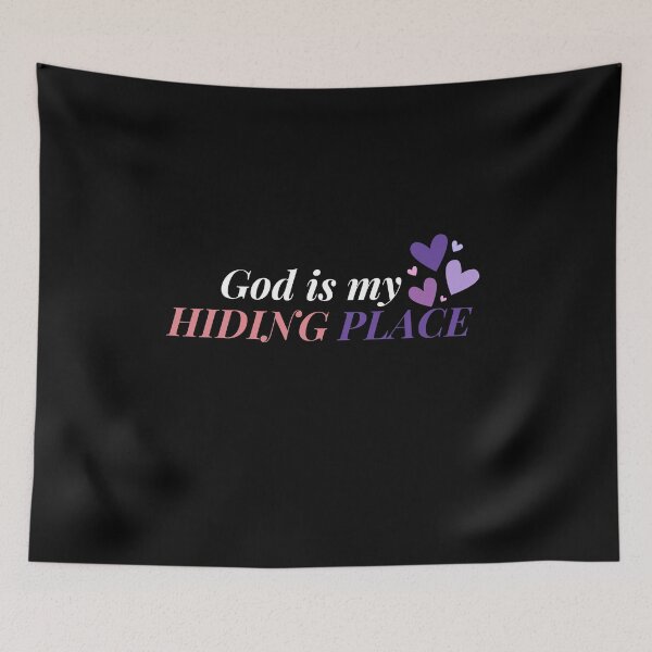 Item preview, God is my hiding place cute design designed and sold by LeesClose123.