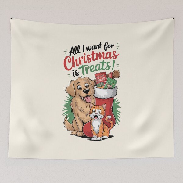 Item preview, All I Want for Christmas is Treats Design designed and sold by MolonasDesigns.
