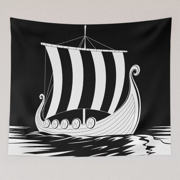 Item preview, Viking ship at sea, viking ship, Viking, viking dad, best dad ever, dad, happy dad day designed and sold by PRYMULLART.
