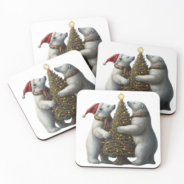 Item preview, Holiday Polar Bear Wishing On a Star designed and sold by WildlyInked.