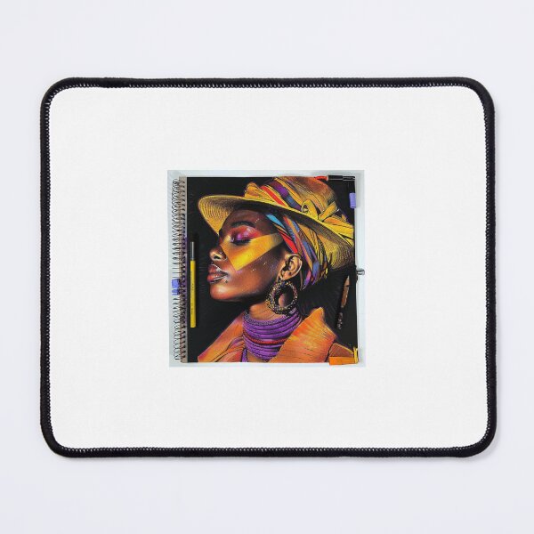 Item preview, woman's face on a notebook, warm colors designed and sold by ko-wine.