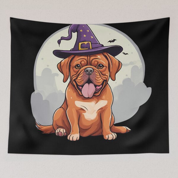 Item preview, Dogue de Bordeaux Halloween Wizard Dog – Majestic Dogue de Bordeaux in Wizard Costume for Halloween designed and sold by GoodyPaws.