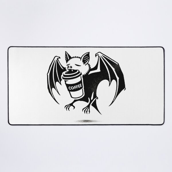 Item preview, Sleepy Bat with Coffee Cup designed and sold by Blink Art Studio.