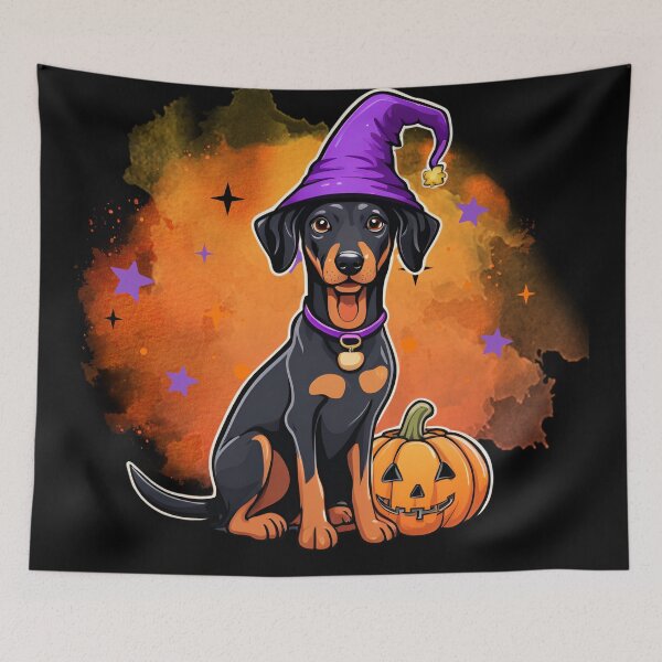 Item preview, Doberman Halloween Wizard Dog – Majestic Doberman in Wizard Costume for Halloween designed and sold by GoodyPaws.