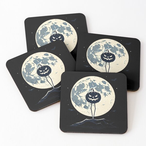 Item preview, Pumpkin on Branch Under Halloween Moon designed and sold by leyfinder.