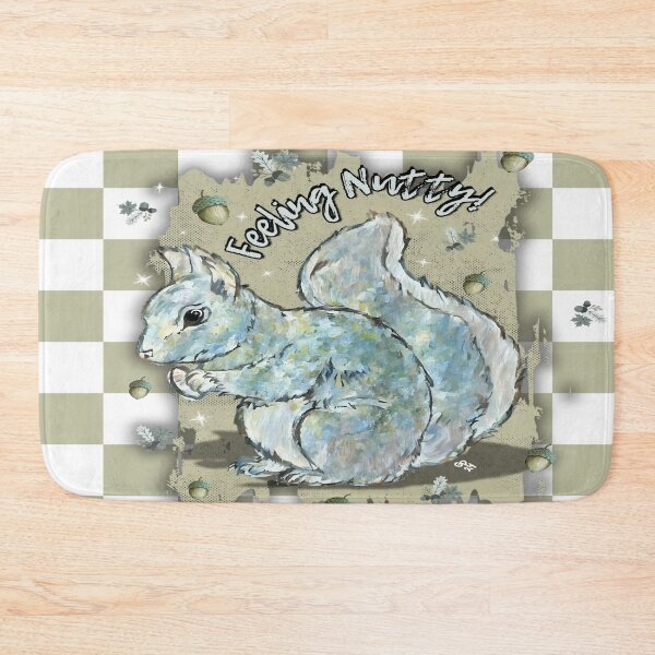 Item preview, Feeling Nutty Whimsical Squirrel Art designed and sold by gleefulme.