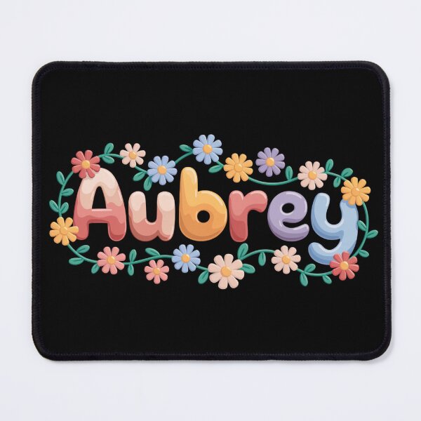 Item preview, Aubrey Name in Flower Style designed and sold by Promoc.
