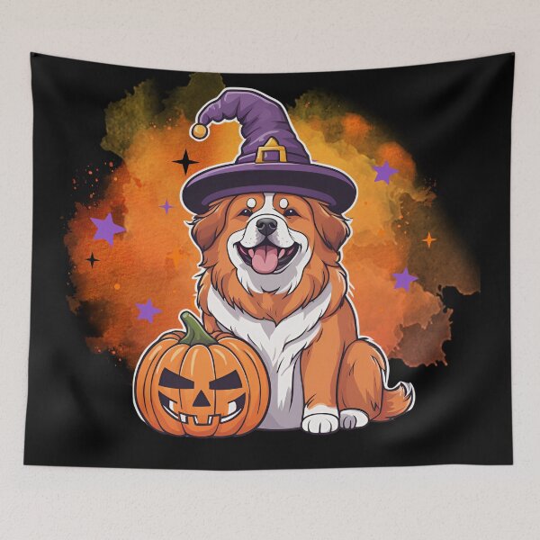 Item preview, Tibetan Mastiff Halloween Wizard Dog – Majestic Tibetan Mastiff in Wizard Costume for Halloween designed and sold by GoodyPaws.