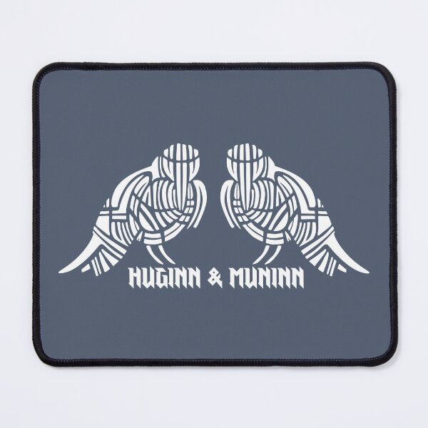 Item preview, RAVENS HUGINN AND MUGINN. WHITE. designed and sold by 5hertz.