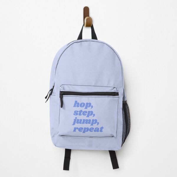 Item preview, Hop, step, jump, repeat - blue triple jump quote designed and sold by Cre8iveCat.