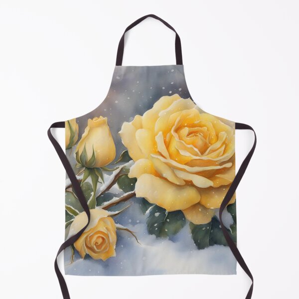 Item preview, Yellow Roses in Snowy Sunset designed and sold by CalmnessbyChoice.