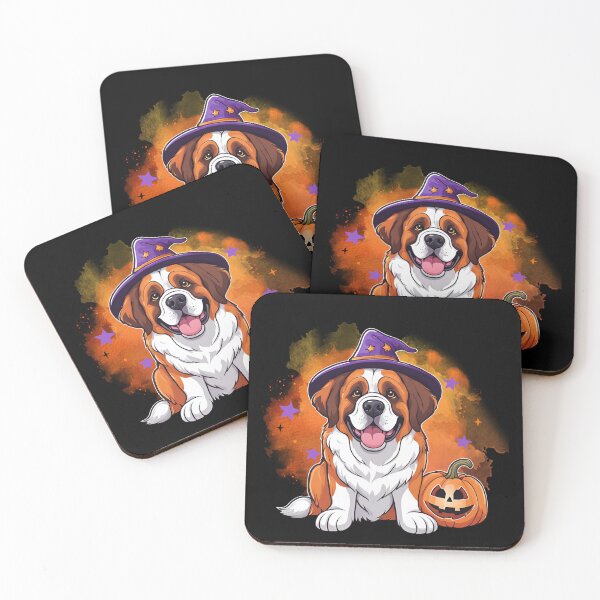 Item preview, Saint Bernard Halloween Wizard Dog – Adorable Saint Bernard in Wizard Costume for Halloween designed and sold by GoodyPaws.