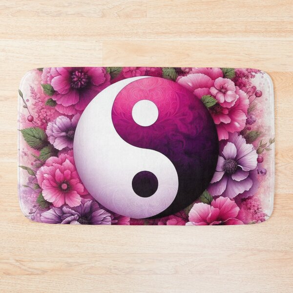 Item preview, Yin-Yang Floral Pink Logo designed and sold by Simplybe1.