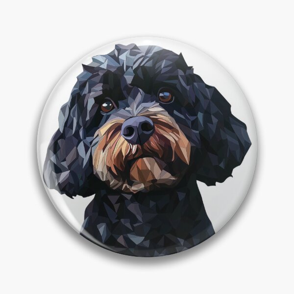 Item preview, Geometric Black Cockapoo designed and sold by GoatAndCamel.