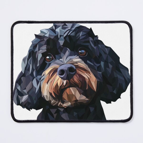 Item preview, Geometric Black Cockapoo designed and sold by GoatAndCamel.