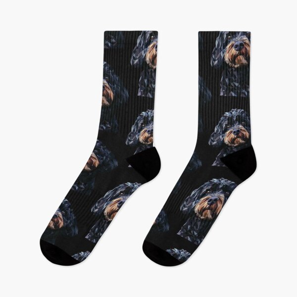 Item preview, Geometric Black Cockapoo designed and sold by GoatAndCamel.