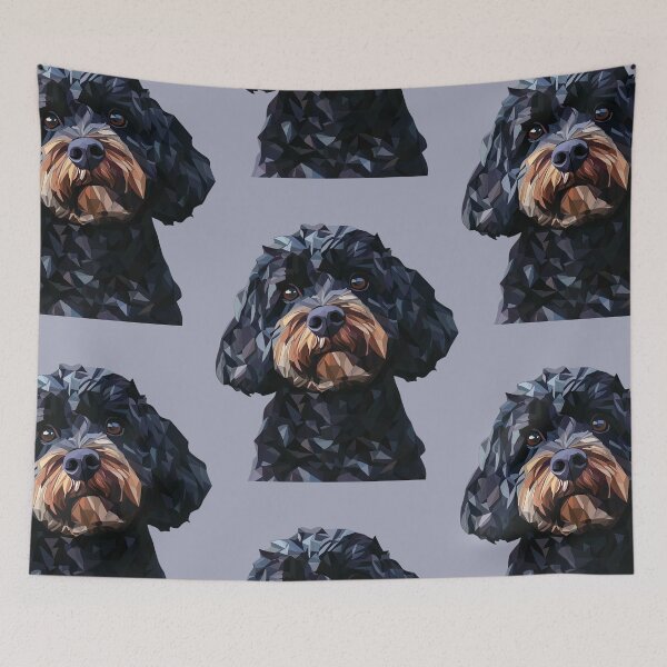 Item preview, Geometric Black Cockapoo designed and sold by GoatAndCamel.