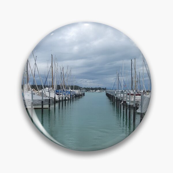 Item preview, Boats in the harbor on Lake Constance – Calm water scenery designed and sold by Pepe2024.