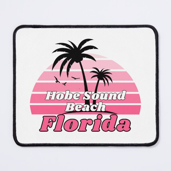 Item preview, Retro Cool Hobe Sound Beach in Jupiter Island Florida Palm Tree at Sunset Souvenirs designed and sold by karmdaf.