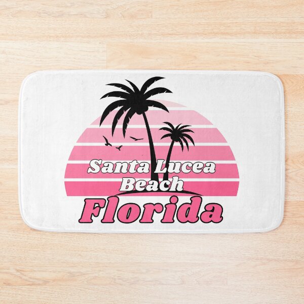 Item preview, Retro Cool Santa Lucea Beach Florida Palm Tree at Sunset Souvenirs designed and sold by karmdaf.