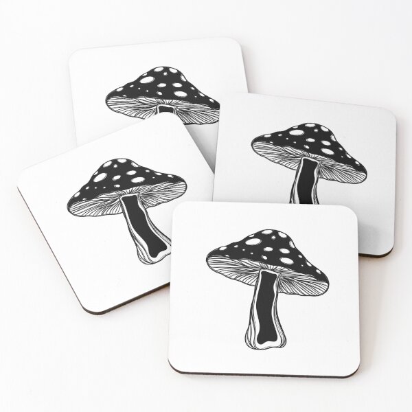 Item preview, fly agaric mushroom sticker, template for print on a T-shirt designed and sold by Sunshine2504.