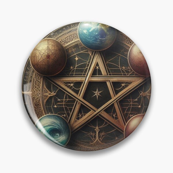 Item preview, Pentacle with 5 elements designed and sold by Jennifer McBride.