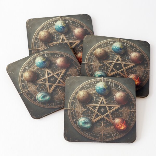 Item preview, Pentacle with 5 elements designed and sold by Jennifer McBride.