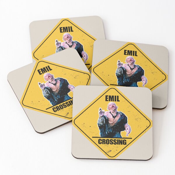 Item preview, Toxic Waste Melting Emil Crossing Sign designed and sold by Fat-Linos.