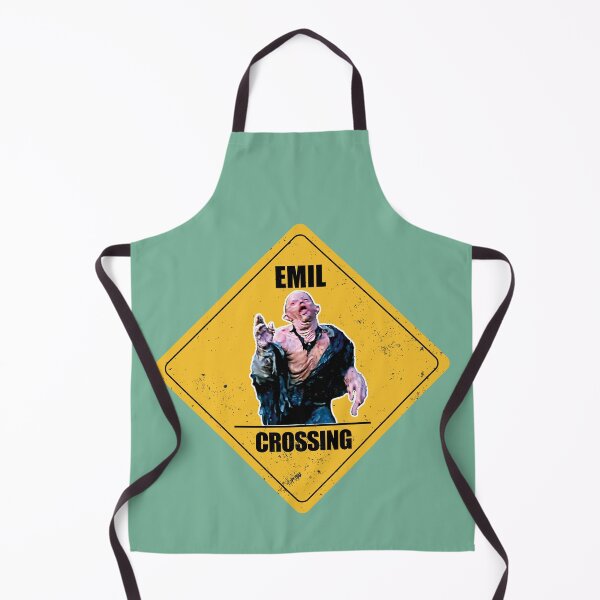 Item preview, Toxic Waste Melting Emil Crossing Sign designed and sold by Fat-Linos.