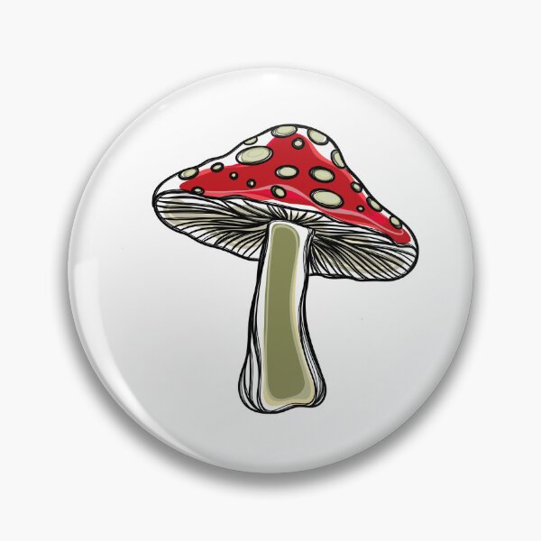 Item preview, fly agaric mushroom sticker, template for print on a T-shirt designed and sold by Sunshine2504.