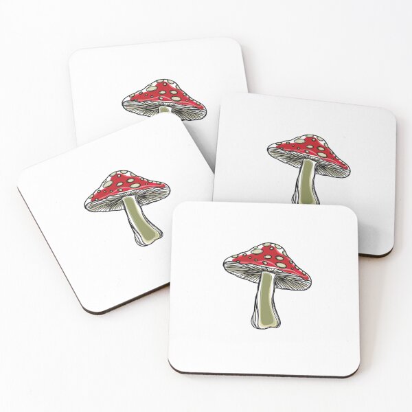 Item preview, fly agaric mushroom sticker, template for print on a T-shirt designed and sold by Sunshine2504.