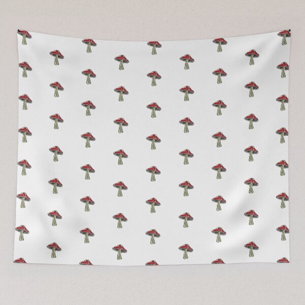 Item preview, fly agaric mushroom sticker, template for print on a T-shirt designed and sold by Sunshine2504.