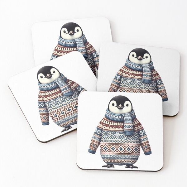 Item preview, Cozy Winter Penguin in a Festive Sweater. designed and sold by By:MarcinK.