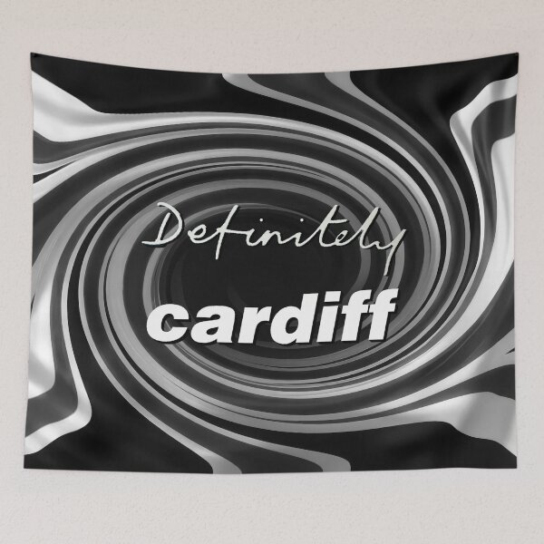 Item preview, Black and White Cardiff swirl for Oasis '25 tour at Principality Stadium designed and sold by BritTops.