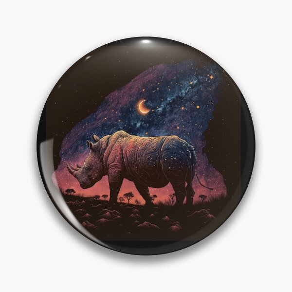 Item preview, Rhino on the Horizon: Power Meets Peace designed and sold by WildlifeSafari.