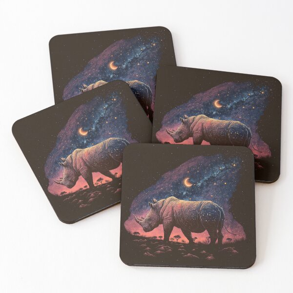 Item preview, Rhino on the Horizon: Power Meets Peace designed and sold by WildlifeSafari.