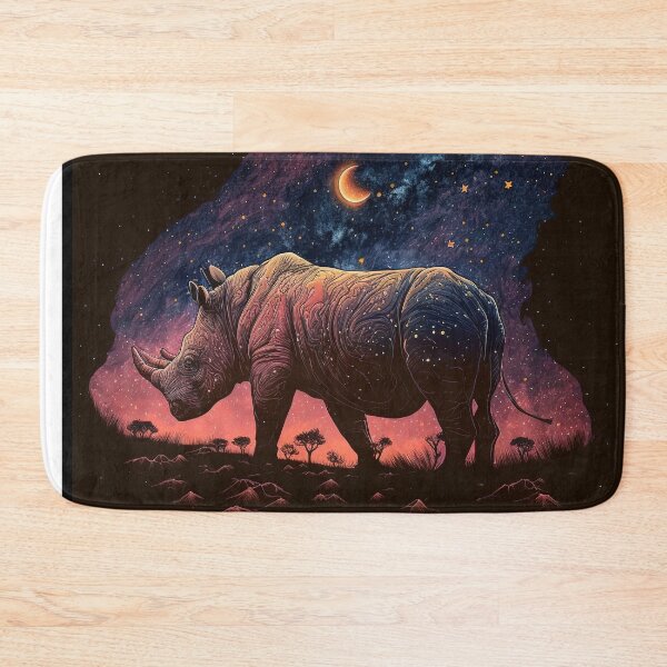 Item preview, Rhino on the Horizon: Power Meets Peace designed and sold by WildlifeSafari.