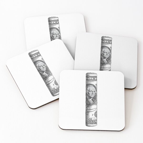 Item preview, Rolled Dollar Bill Illustration designed and sold by BeUniqueCo.