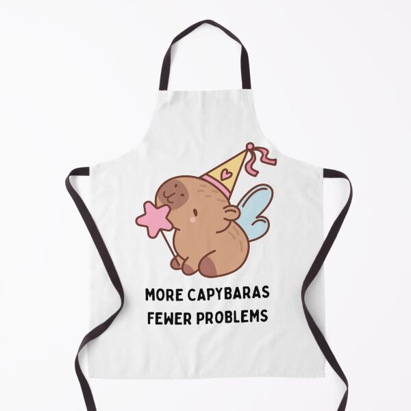 Item preview, Cute Capybara with phrase: More Capybaras, less problems designed and sold by mysummerland.