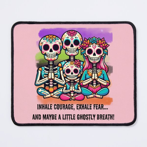 Item preview, Skeletal Zen: A Spooky Family Yoga Session designed and sold by OMdesign10.