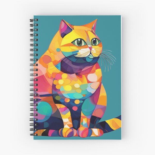Item preview, Cute colourful abstract cat designed and sold by Ravensplace22.