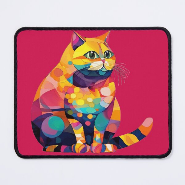 Item preview, Cute colourful abstract cat designed and sold by Ravensplace22.