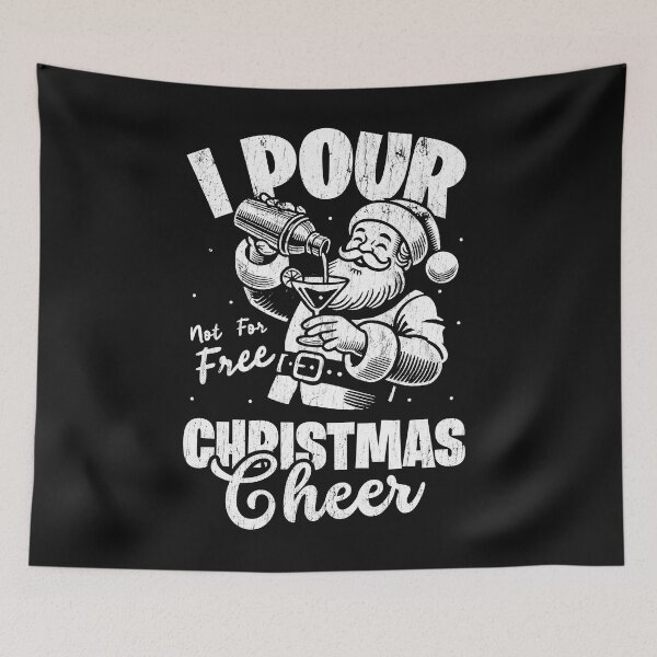 Item preview,  Funny Christmas Bartender I Pour Christmas Cheer  Mixologist designed and sold by LazyLoungeCo.