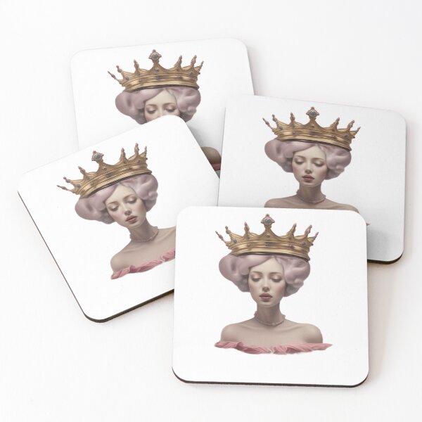 Item preview, pink princess wearing a crown , illustration pop art designed and sold by TaliaShin.