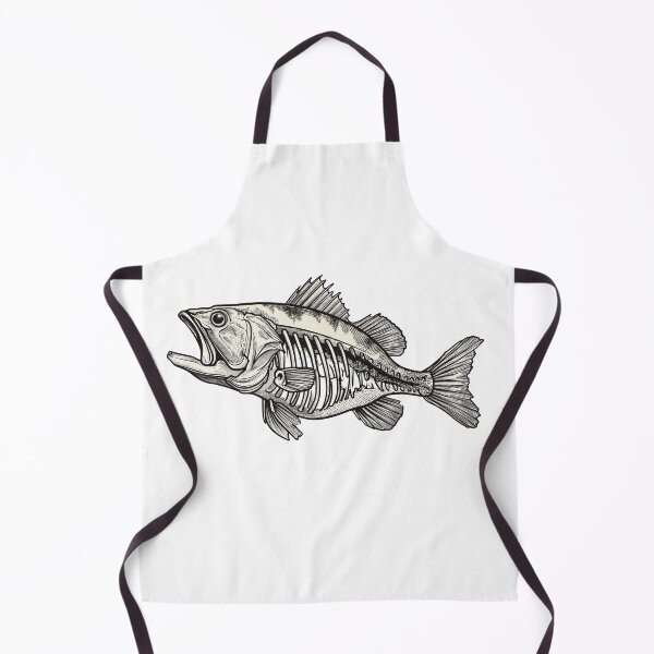 Item preview, Smallmouth Bass Skeleton Illustration designed and sold by BeUniqueCo.