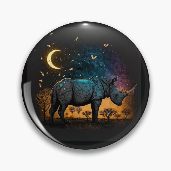 Item preview, Rhino Stride: Majestic Wanderer designed and sold by WildlifeSafari.